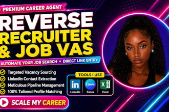 reverse recruiter and job application assistant for online jobs web research
