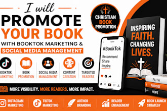 do booktok promotion, christian social media manager, booktok marketing, booktok