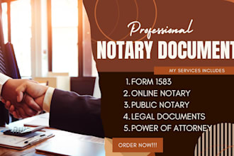 notarize documents remote usa usps form 1583 online power notary