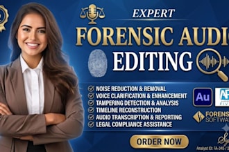 perform forensic audio editing, tampering detection and restore audio dialogues