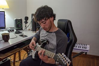 create emotional guitar podcast intro and outro music