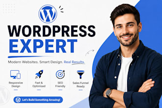 create wordpress landing page, fix wordpress domain issue, wordpress elementor