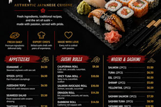 design modern food and restaurant social media posts
