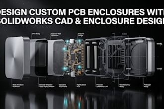 design custom pcb enclosures with solidworks cad and enclosure design