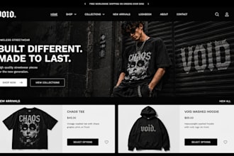 design streetwear website y2k shopify store y2k website y2k fashion store