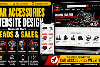 design car accessories website engine part spare part auto parts website