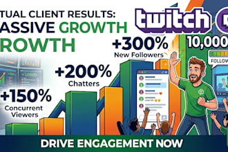be your twitch channel campaign, partner, affiliate promotion for live viewers