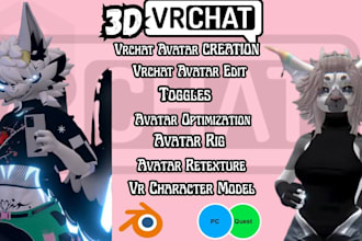 edit vrchat avatar, retexture avatar, toggles, facial expressions, VR character