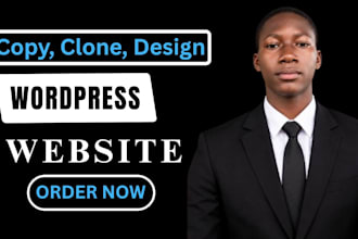 clone, duplicate or redesign any wordpress website