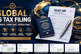 prepare itin application, nonresident US tax return 1040nr