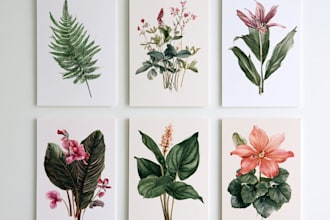 draw hand drawn botanical line art best botanical