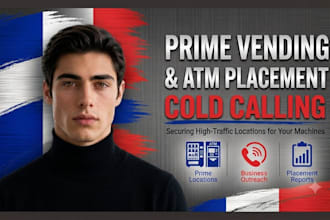 find vending machine and atm placement locations with cold calling
