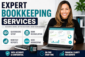 do your quickbooks or xero bookkeeping and bank reconciliation