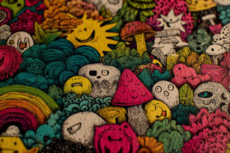 create a custom doodle art illustration design for you