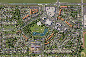 create master plan, real estate map, subdivision plan, garden map, 2d farm map