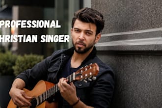 sing soulful christian pop singer, gospel worship songs as a male vocalist