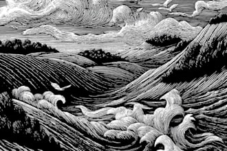 create awesome linocut illustration for your brand