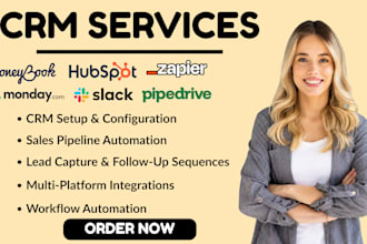 set hubspot crm zoho crm honeybook calendly monday crm zapier pipedrive ghl va