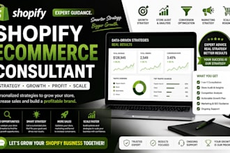 be your shopify ecommerce consultant and growth strategist