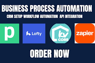 setup real estate CRM follow up boss kvcore lofty chime