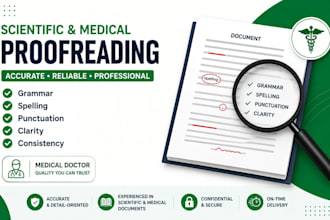 proofread your scientific and medical documents professionally