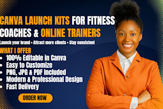 design canva launch kits for fitness coaches, gyms, and online trainers