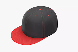 digitize your logo into 3d puff embroidery for hats caps dst pes  jef