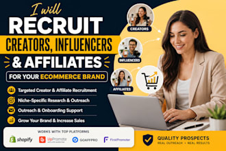 recruit creators influencers and affiliates for your ecommerce brand