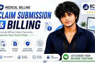manage medical billing and rcm, claims processing, denial