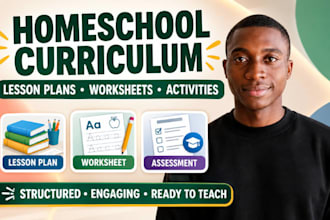 create kids homeschool curriculum lesson plans and educational worksheets
