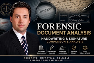 do forensic document analysis, handwriting comparison and forgery signature