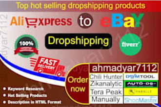do aliexpress to ebay dropshipping product research and listing