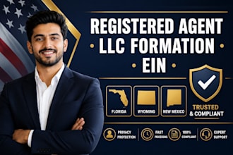 be your trusted registered agent llc formation ein in florida wyoming new mexico