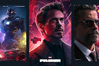 create an epic blockbuster movie poster or film cover