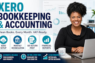 manage your xero bookkeeping and monthly accounting