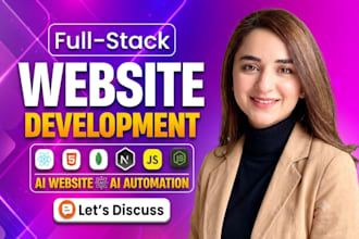 build ai websites, full stack web apps, wordpress sites and web automatio