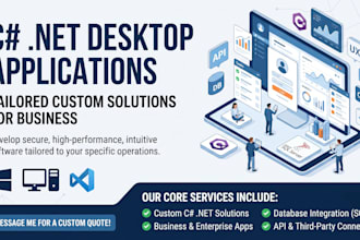 develop a custom c sharp desktop application with database