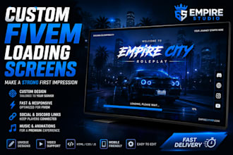 create a custom fivem loading screen for your server