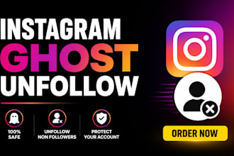 manually unfollow instagram followings ghost fake followers and remove bot