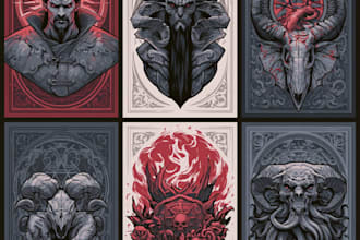 design fantasy horror and fantasy horror character