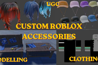 build custom roblox ugc accessories and face design