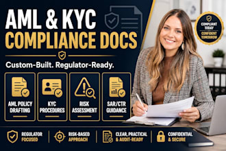 write your aml compliance manual and kyc policy for msbs