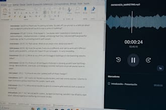 audio and video transcription