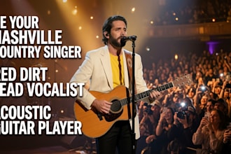 be your nashville country singer, red dirt lead vocalist, acoustic guitar player