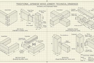 do shop drawing ,joinery, cabinet, woodwork and furniture