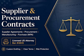 prepare binding supplier relationship agreements to protect your business