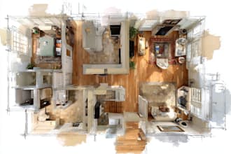 design 2d architectural floor plans and cad drawings using autocad