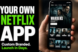 develop iptv app, ott app, smart TV app, android TV app in 7 days