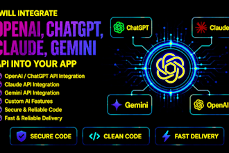 integrate openai chatgpt claude gemini API into your app