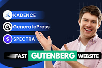 build gutenberg blocks website with kadence, generatepress, spectra or astra